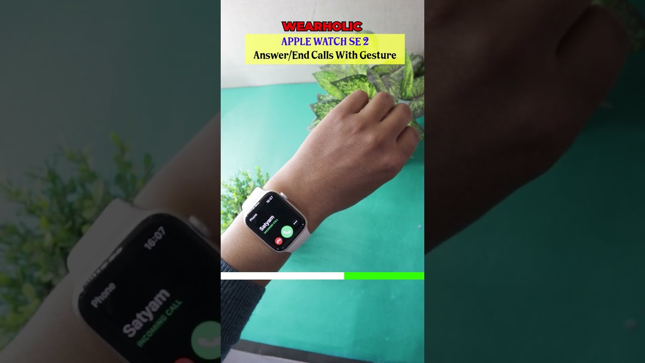 Apple Watch SE 2 Answer End Calls With Gesture Shorts Wearholic Applewatchse2
