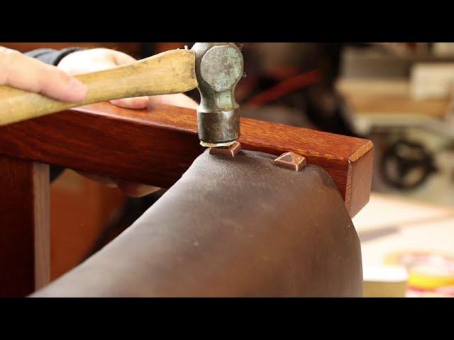 Install Jute Webbing DIY Upholstery Project Two Ways - Make a Jute Seat  Base with Webbing Stretcher 