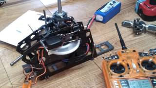 Bench test of new 15 tooth pinion instead of the 13 tooth the hk600gt came with.