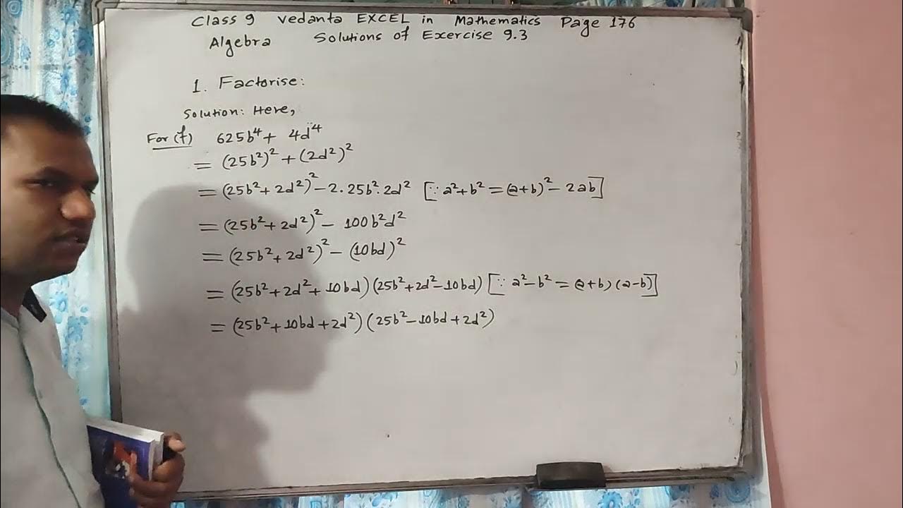 Vedanta excel in mathematics class 9 page 176 solutions of exercise 9 3