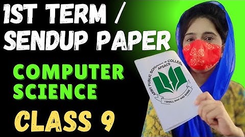 Aps Question paper 📃 computer science Class 9||1st term exam /sendups 2024 SSC 1