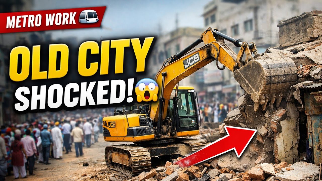 Hyderabad Old City Metro Work Update 😲 | Road Widening Full Video