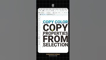 CorelDraw Tips | Use Copy Properties From #coreldraw #design  #graphicdesigner