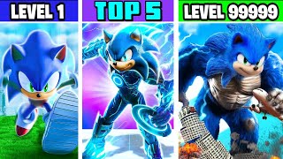 +5 FORMAS DE EVOLUIR O SONIC PARA O +PODEROSO DO GTA 5!! (O FILME: King Kong Sonic, Carnage Sonic...