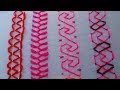 Hand Embroidery work for dress | nakshi kantha border stitches