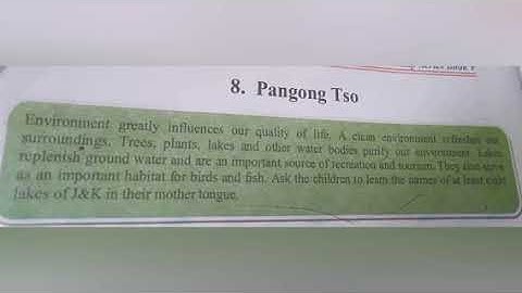 Pangong Tso class 5th/Nisar ahmad