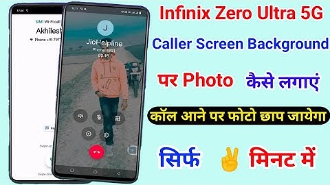 Infinix Zero Ultra 5G Caller Screen Background Me Appna Photo Kaise Lagaye ।। How To Set Photo