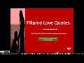 Filipino Love Quotes Translated to English