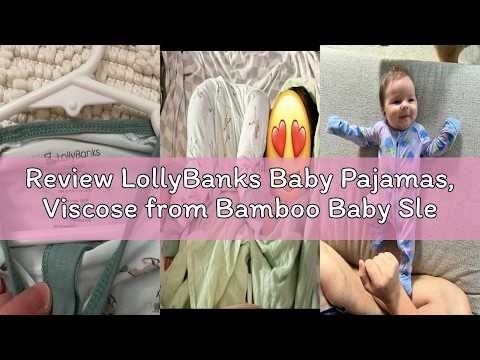 Review LollyBanks Baby Pajamas, Viscose from Bamboo Baby Sleepers,Newborn Romper