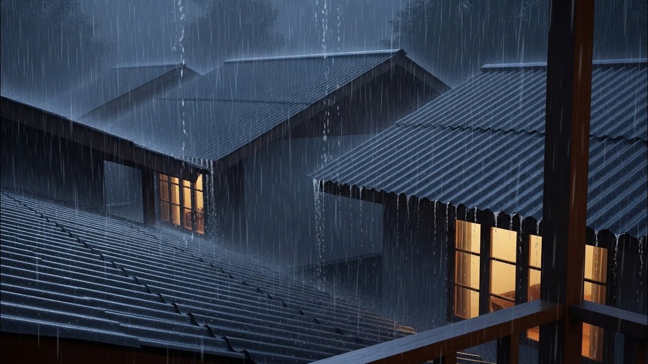 🌧️🌙 Relaxing Midnight Rain at Night for Sleeping, Studying and Inner Peace