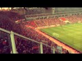 CSKA fans at new Spartak Stadium 17 May 2015