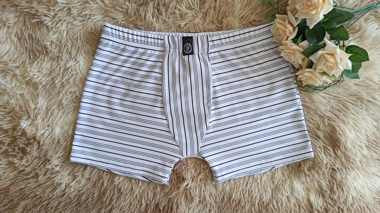 Cueca Boxer com elástico embutido #confeccao