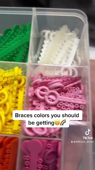 Braces colors you should be getting!🤩✨ #jeffersondental #braces #bracescolors #bestbraces