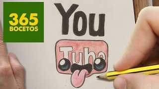 Como Dibujar Logo Youtube Kawaii Paso A Paso - Dibujos Kawaii Faciles - How To Draw A Logo Youtube