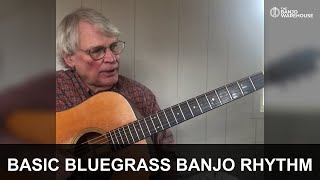Basic Bluegrass Banjo Rhythm | Bass-Strum Pattern for G & D Chords | Geoff Hohwald