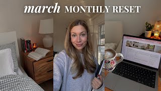 MARCH RESET ROUTINE | goal setting, budgetting, current favs & books I read