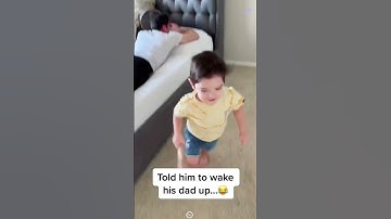 Dad fell asleep while taking care of the baby #baby