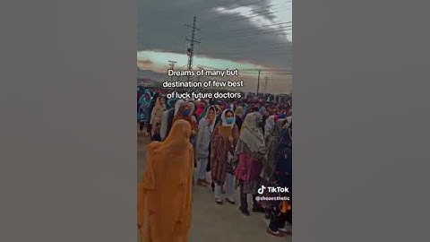 Scenes outside MDCAT Center -Hope for Best to All MDCAT Students