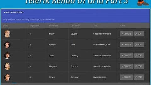 Telerik Kendo Grid Part 3