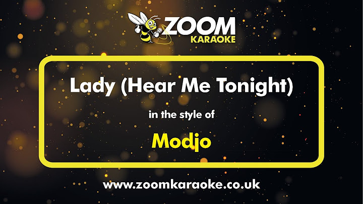 Lady Karaoke version - Karaoke performance video thumbnail