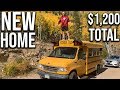 Tiny House School bus Conversion anyone can do for under $1,200 total