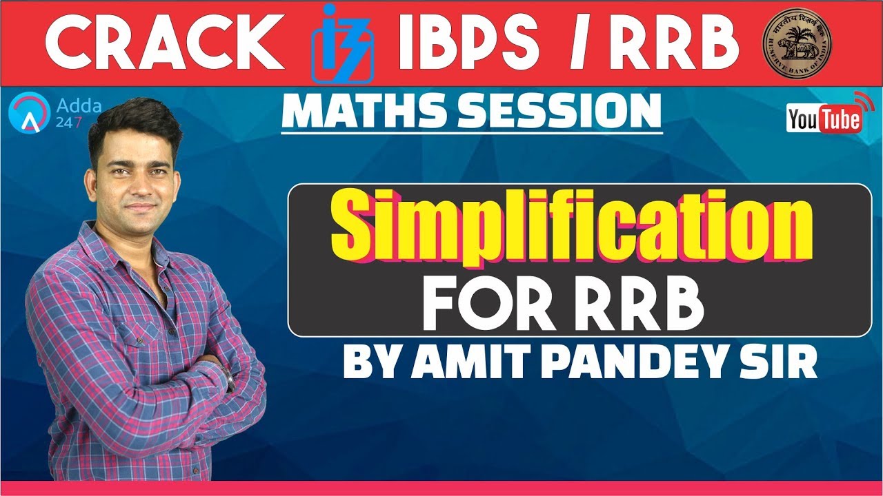 Ibps rrb simplification for rrb maths amit sir youtube