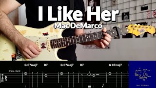 Mac DeMarco-20191009 I Like Her | Guitar Tutorial + TAB
