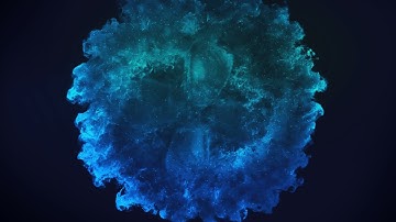 Animated Blooming Particles logo animation intro template (no software needed)