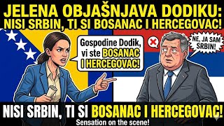 SKANDAL UŽIVO! Jelena sasula Dodiku u lice: "Nisi ti Srbin, ti si Bosanac!"