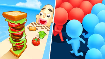 Satisfying Mobile Games 2023 - Sandwich Runner, Count Masters, Marble Run, Juice Run, Going Balls...