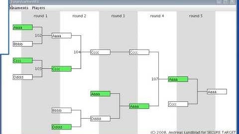 Double Elimination Tournament GUI Demo