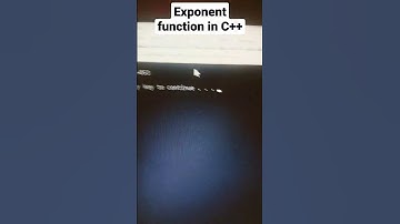exponent function in c++💻💻