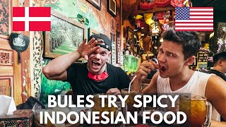 Two Foreigners Trying Spicy Indonesian Food in Jakarta