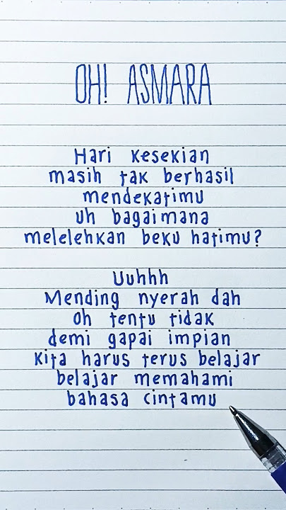 Oh! Asmara · Kobo Kanaeru · Erikson Jayanto · Lyrics