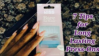 7 Tips for Long Lasting Press-Ons #PressOnNails #HealthNBeauty #MsMoe #KISSNails