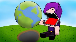 Comi o Mundo INTEIRO do meu Amigo no Minecraft