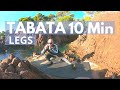 Tabata 10 min legs  no jump  lower body workout  tabata workout music