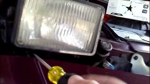 How to replace pontiac firebird headlights (formula, trans am)