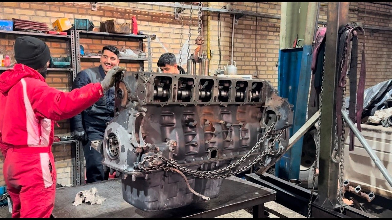 Diesel Truck Engine Repair – Step by Step Scania Engine Reassembly & Overhaul