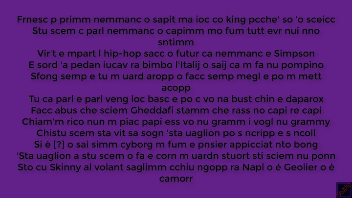 Mattoni - Night Skinny Lyrics e Testo