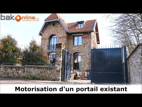 Installation d'une motorisation de portail Nice HoppKit