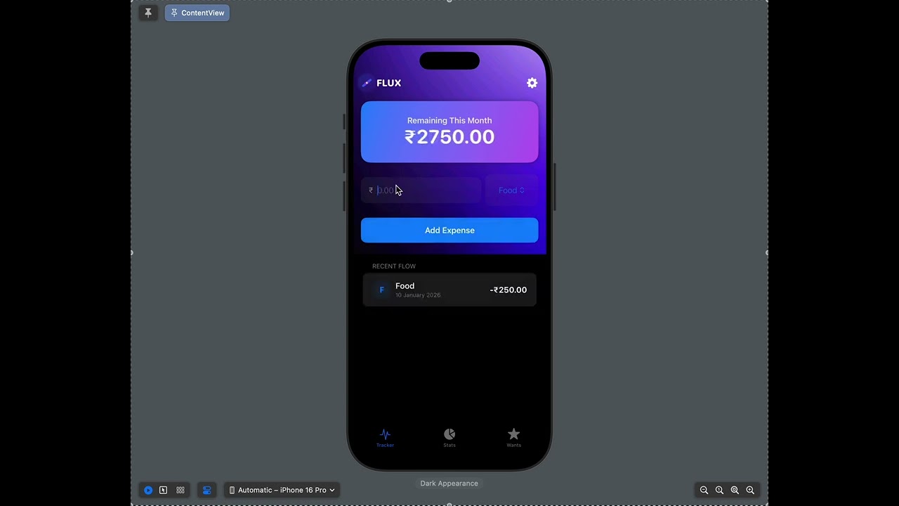 SwiftUI App UI Showcase | Dark Mode Design (iOS)