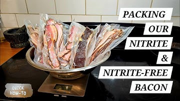 Packing, Vacuum Sealing and Freezing Our Homemade Bacon