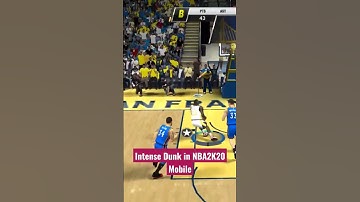 NBA 2K20 mobile Incredible Dunk💪💪🏀🏀|#shorts #basketball #nba2k20mobile #nba #fyp #fypシ