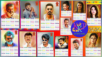 2020 calandar design psd files in kk tech tamil