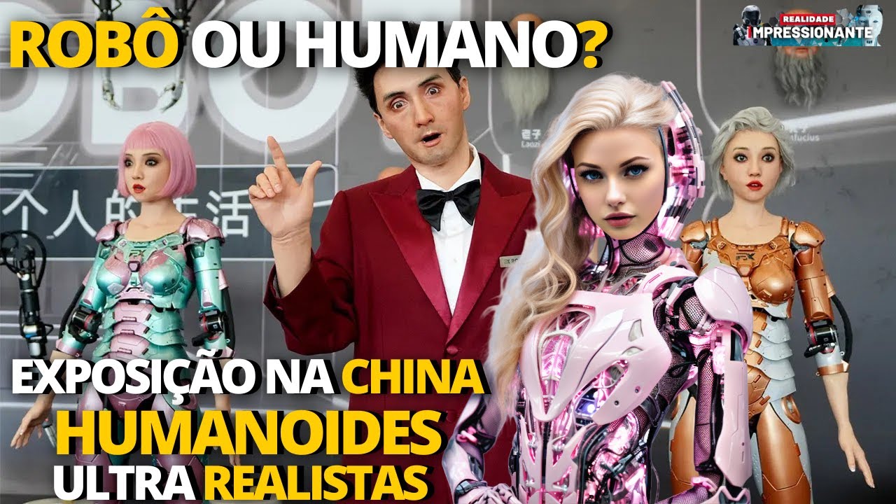 China apresenta robôs humanoides ultra realistas | IA da poder a robôs e agora usam todo o seu corpo