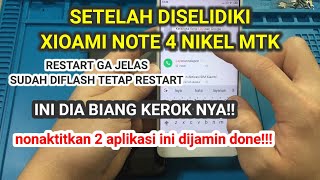 Kronologi, Penjelasan dan Solusi Xiaomi Redmi Note 4/4x Restart tanpa hapus data tanpa software PC