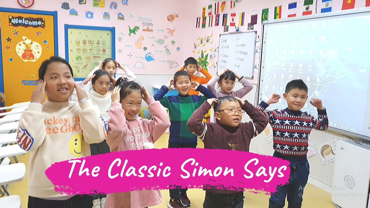 Learning English Can Be Moving!  Simon says, Learn english, Simon says game