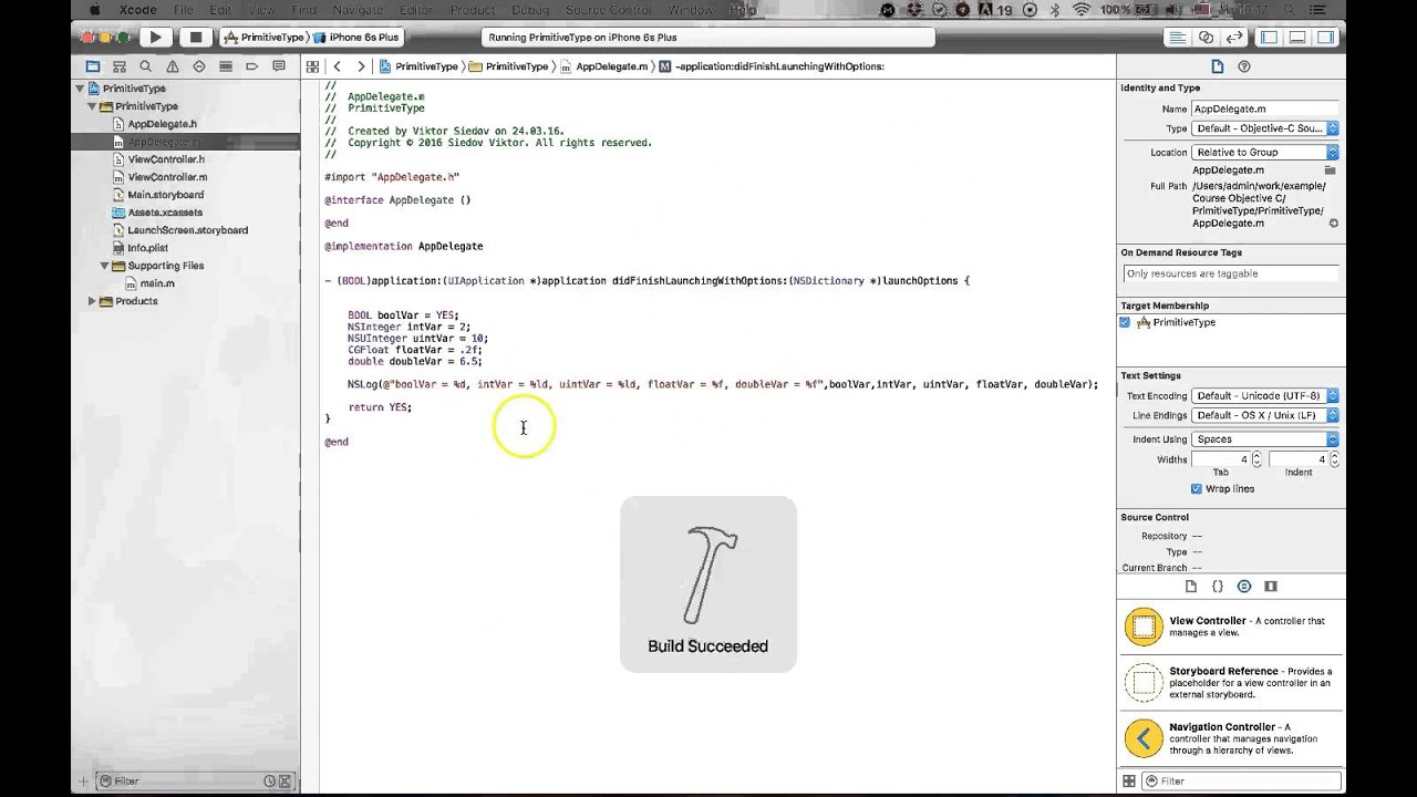 BOOL, NSInteger, CGFloat в Objective C(bool,NSInteger, CGFloat и другие)