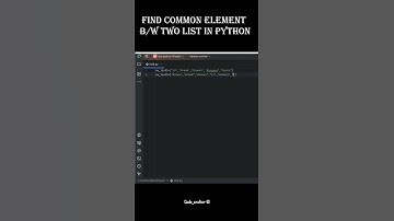 🎥 Check If an Element of One List Exists in Another List | Python Tutorial